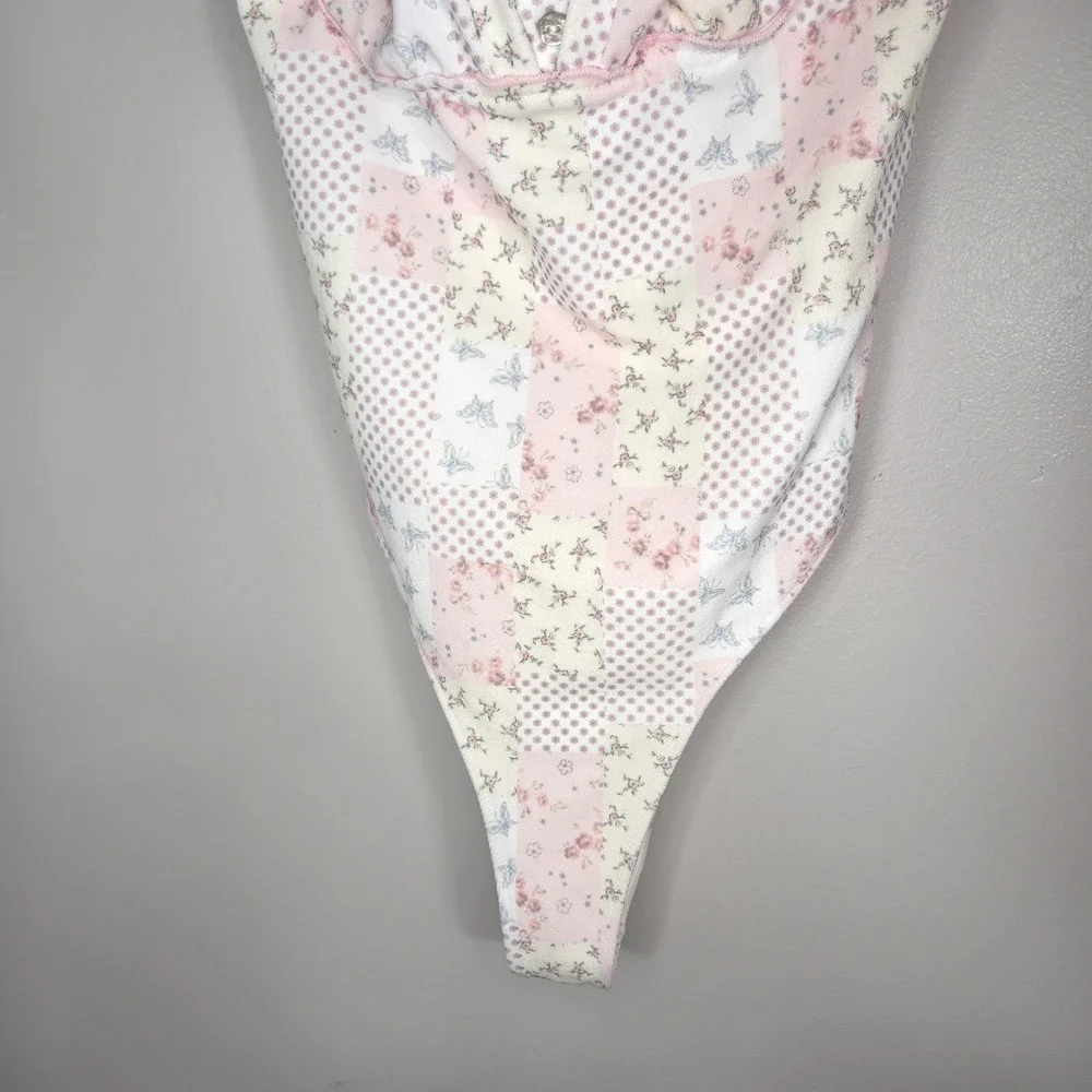 Frankies Bikinis x Sydney Sweeney One Piece Swimsuit Large Coquette Cottagecore